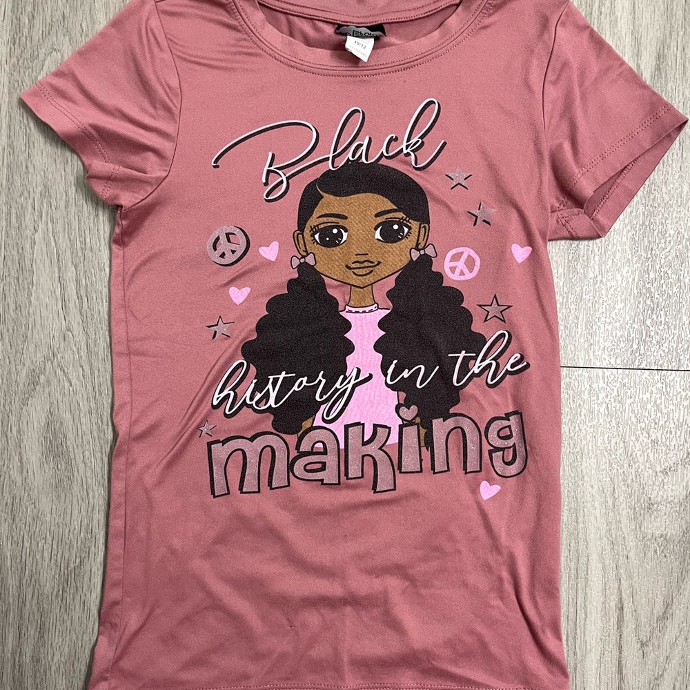 Pink Short Sleeve Graphic Tees Cotton Crew Neck